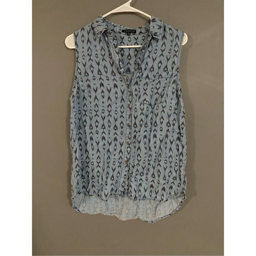Staccato Sleeveless Top Size Large